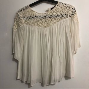 Cute Zara summer white lace top